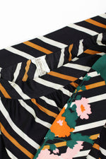 ~ marked down ~ B. Altman Stripe Floral Maxi Skirt