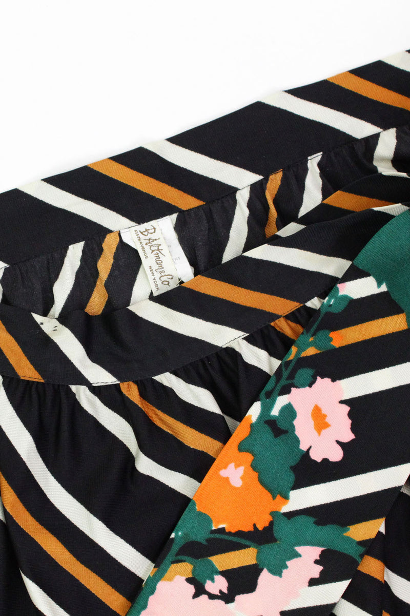~ marked down ~ B. Altman Stripe Floral Maxi Skirt
