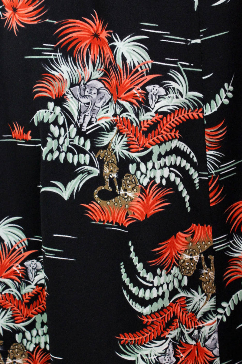 70s Jungle Flare Skirt S/M