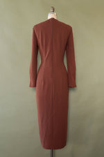 Lace-up Knit Dress L