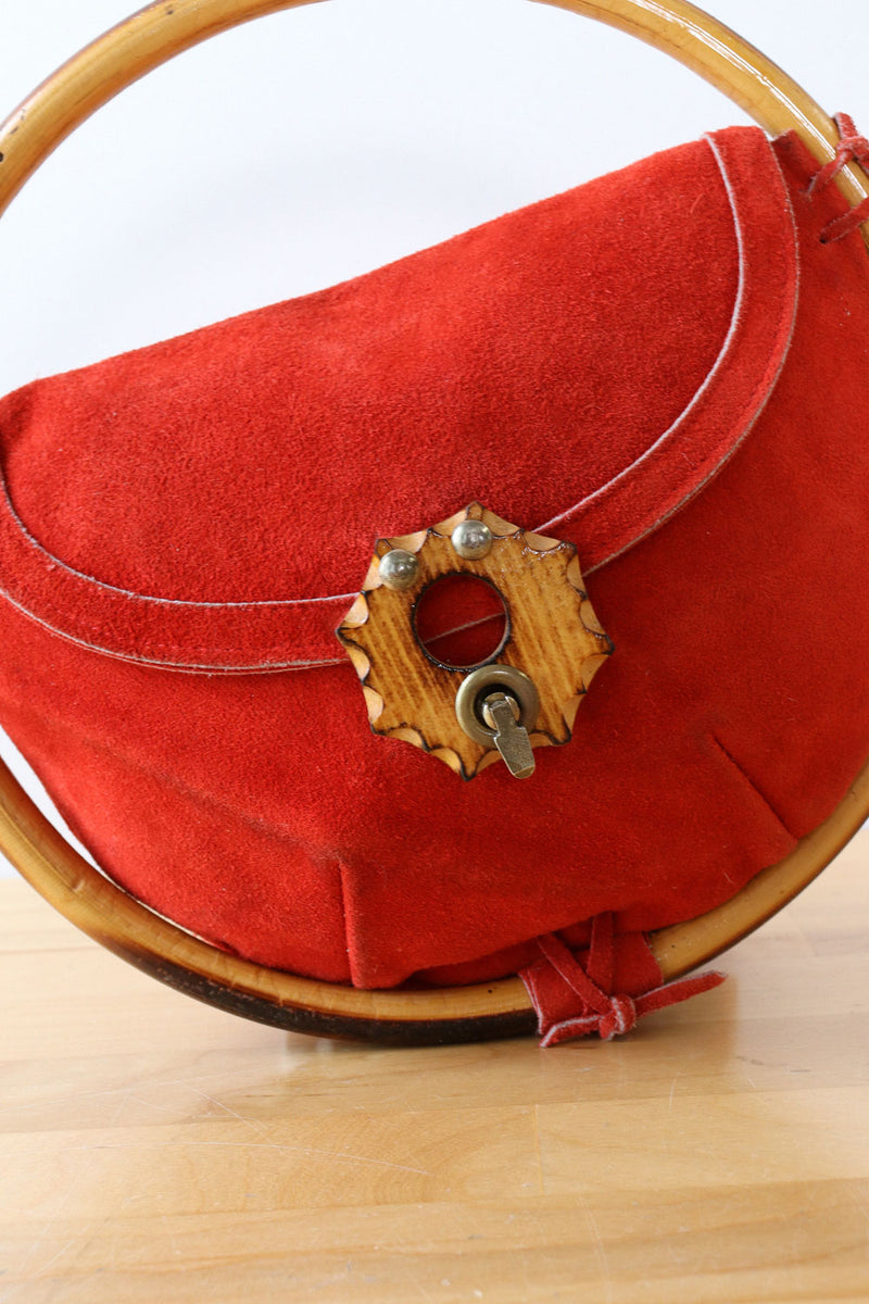 Japanese Suede Circle Bag