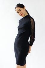 Black Lattice Jordan Dress S