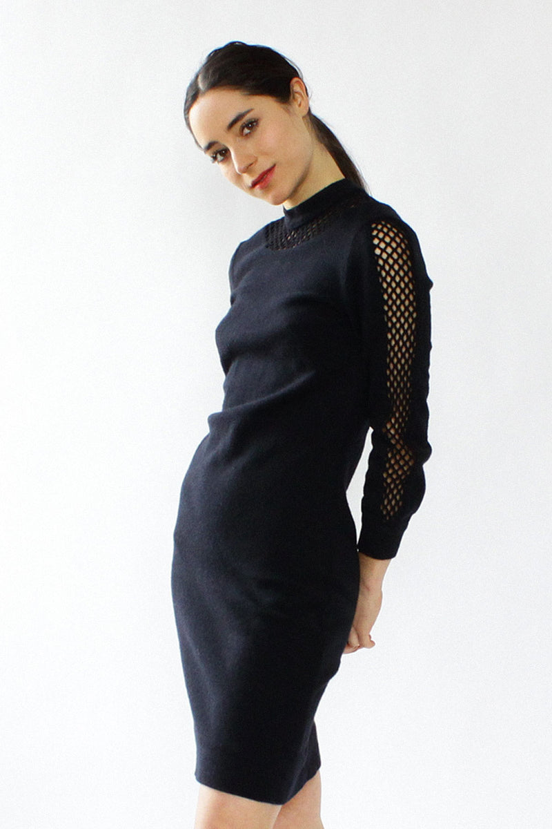 Black Lattice Jordan Dress S