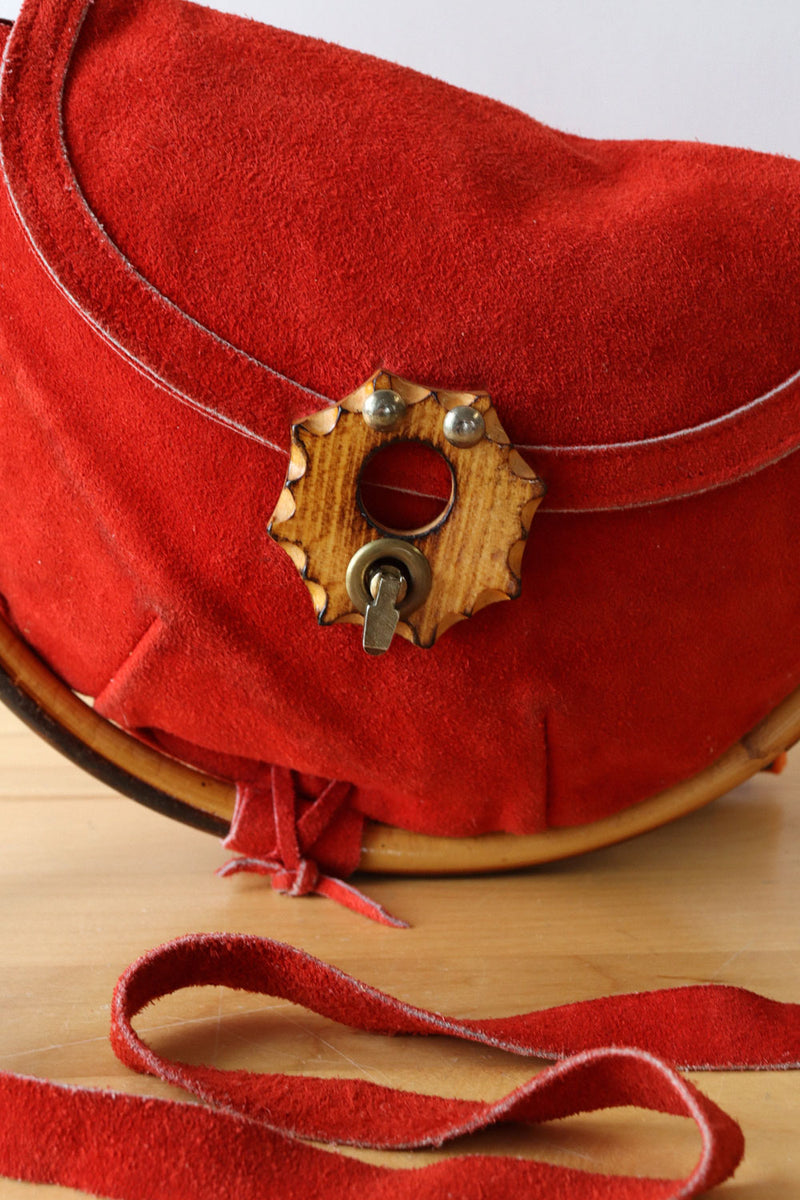 Japanese Suede Circle Bag