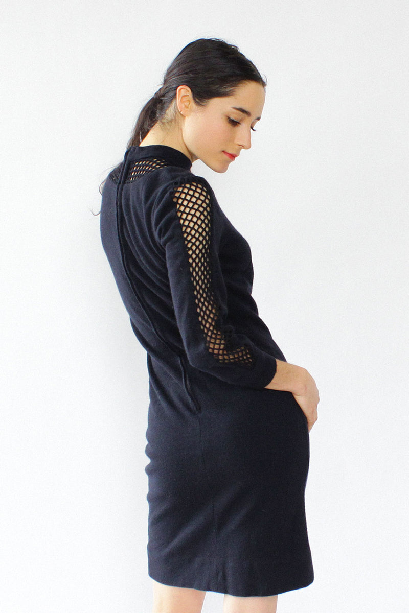 Black Lattice Jordan Dress S