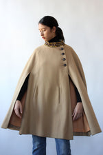 Camel Tapestry Collar Cape