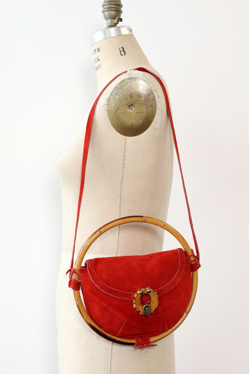 Japanese Suede Circle Bag