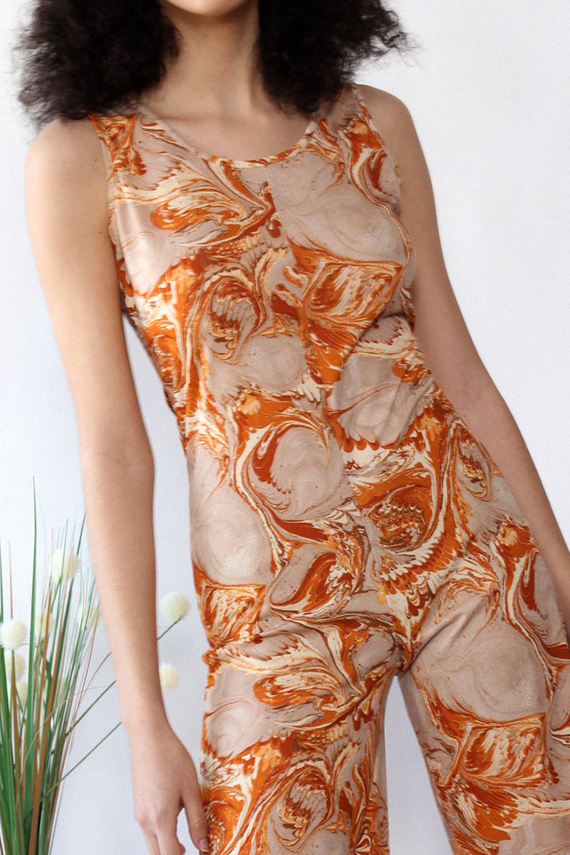 Marbleized Sienna Jumpsuit S/M
