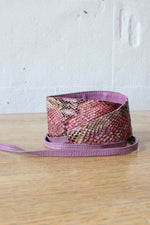 Ombré Snakeskin Wrap Belt
