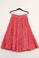 Raspberry Cotton Full Circle Skirt M