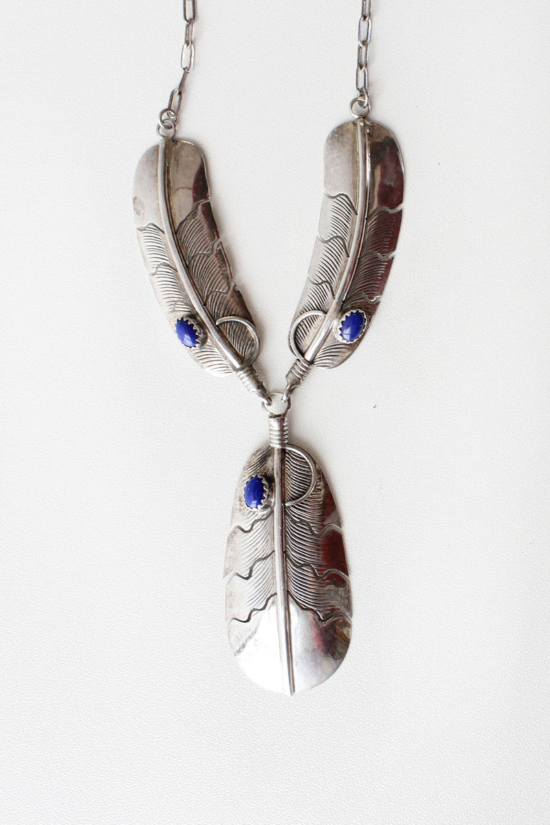 Silver Featherstone Necklace