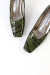 Moss Patent Leather Heels 7 1/2