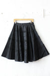 Ribboned Black Circle Skirt S/M