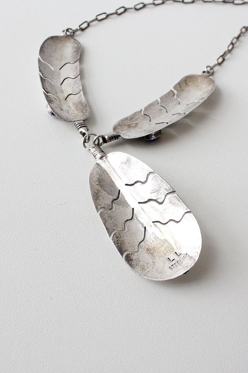 Silver Featherstone Necklace