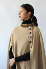 Camel Tapestry Collar Cape