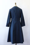 Tailored Navy Topstitch Trench S-S/M