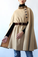 Camel Tapestry Collar Cape