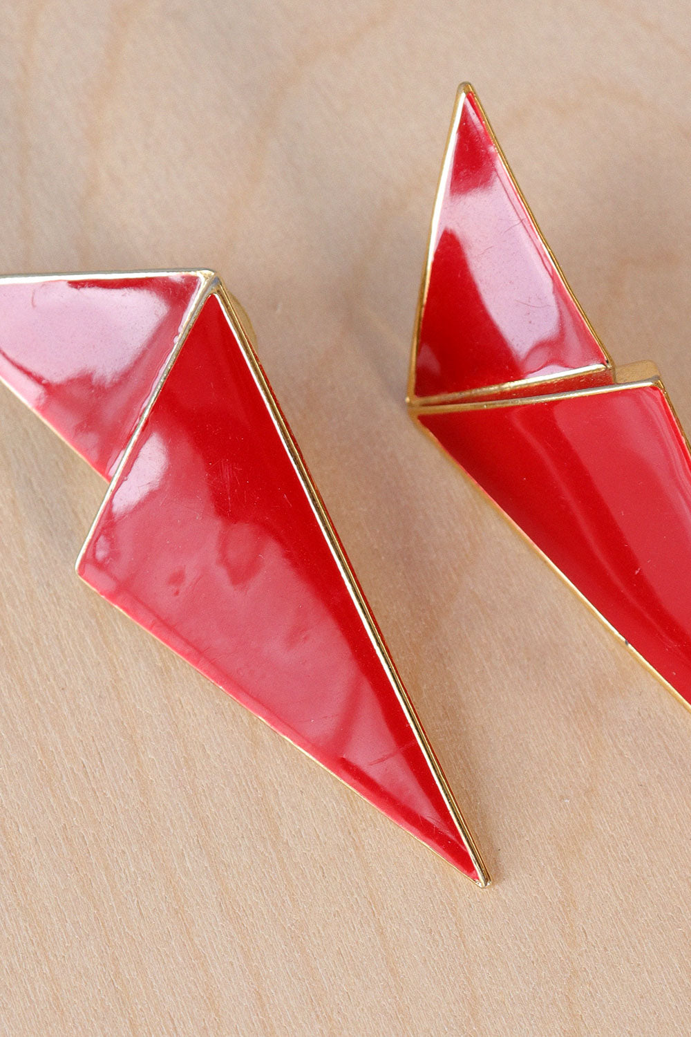 Scarlet Lightning Earrings