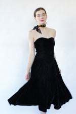 Ellyn Velvet Bustier Dress M