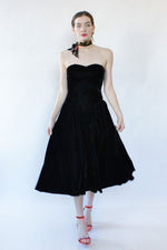 Ellyn Velvet Bustier Dress M
