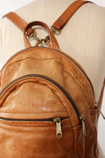 Honey Saddle Leather Backpack