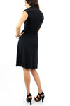 black mini dress