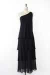 St. John Layered Silk Chiffon Dress S-S/M
