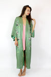 Sage Green Silk Kimono