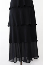 St. John Layered Silk Chiffon Dress S-S/M