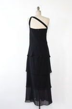 St. John Layered Silk Chiffon Dress S-S/M
