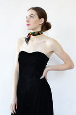 Ellyn Velvet Bustier Dress M