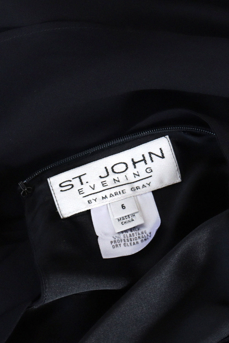 St. John Layered Silk Chiffon Dress S-S/M