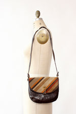 Dofan 70s Stripe Suede Purse