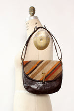 Dofan 70s Stripe Suede Purse