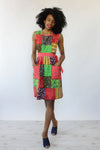 Patchwork Apron Wrap Dress