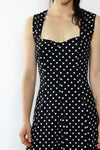 B & W Polka Dot Midi Dress S/M