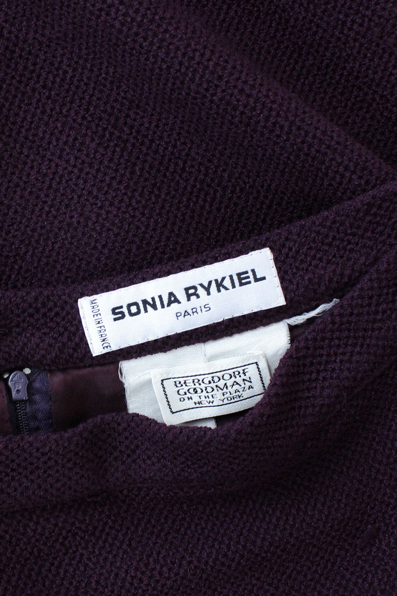 Sonia Rykiel Eggplant Knit Skirt M