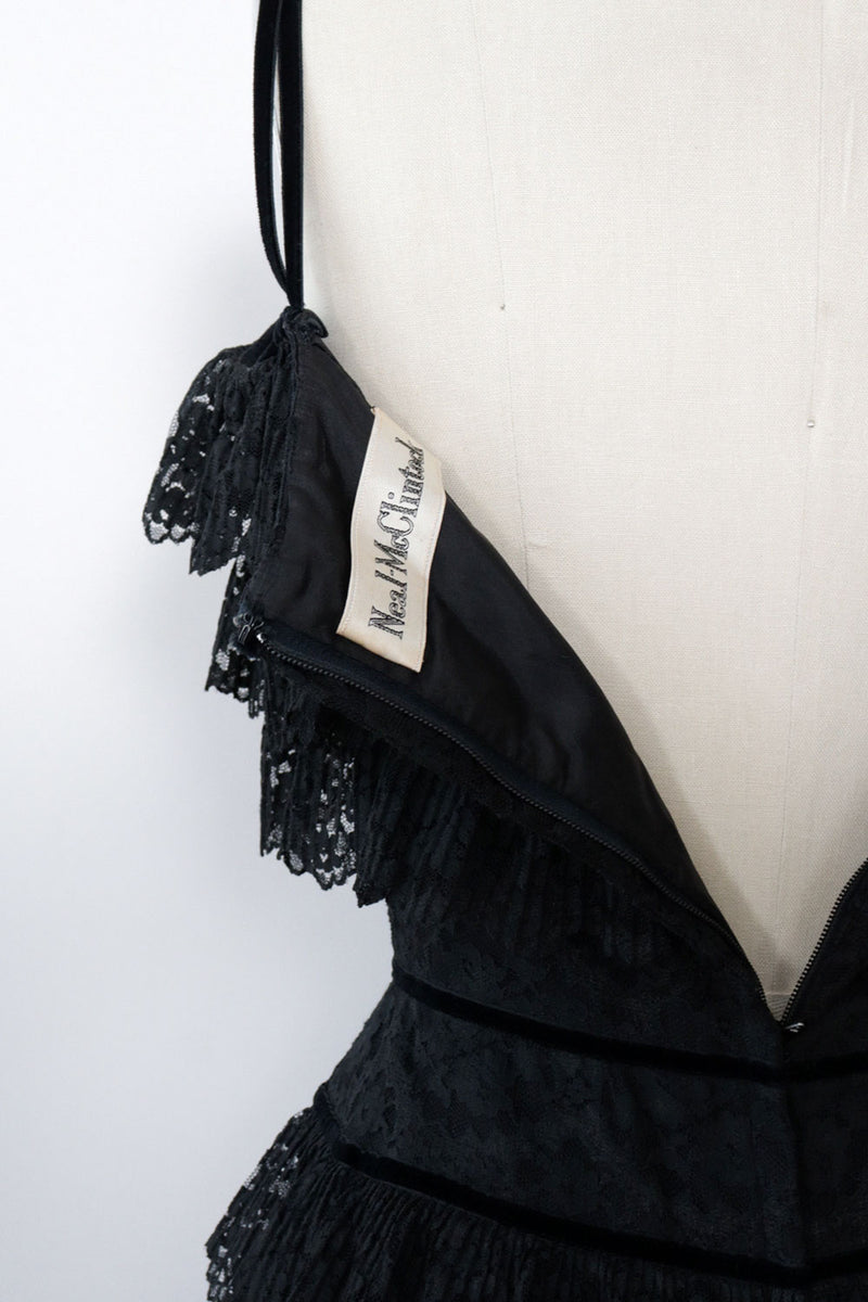 McClintock Ruffled Lace Maxi S