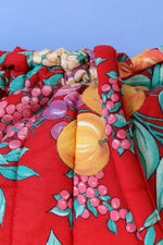 Fruity Floral Quilted Weekender Bag