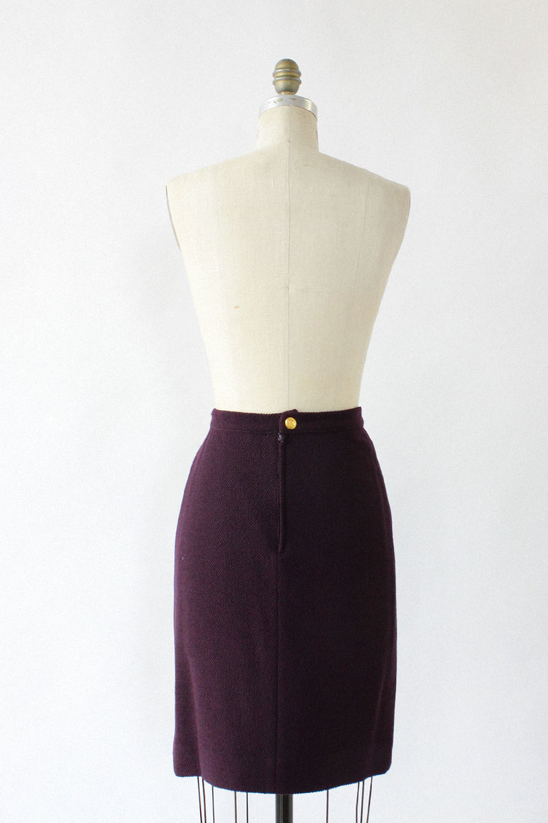 Sonia Rykiel Eggplant Knit Skirt M