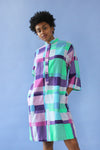 Emerald Violet Ogust Grid Dress S-L