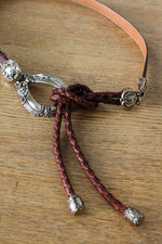 Braided Leather Sling Belt