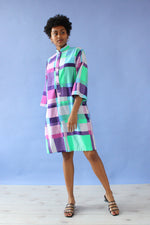 Emerald Violet Ogust Grid Dress S-L