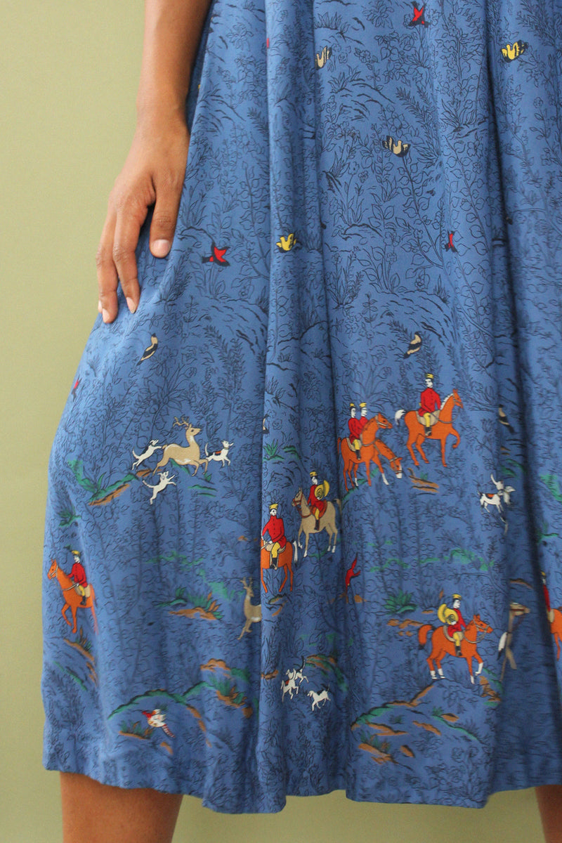 Foxhunt Pleated Skirt L