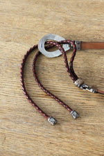 Braided Leather Sling Belt