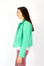 Lime Bill Blass Denim Jacket M