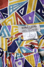 Jaeger Prism Print Skirt XS