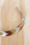 Chevron Mixed Metal Choker