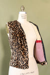 Faux Fur Leopard Shell Top M/L