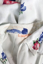 Betty Hartford Hibiscus Linen Dress S/M